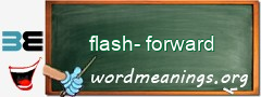 WordMeaning blackboard for flash-forward